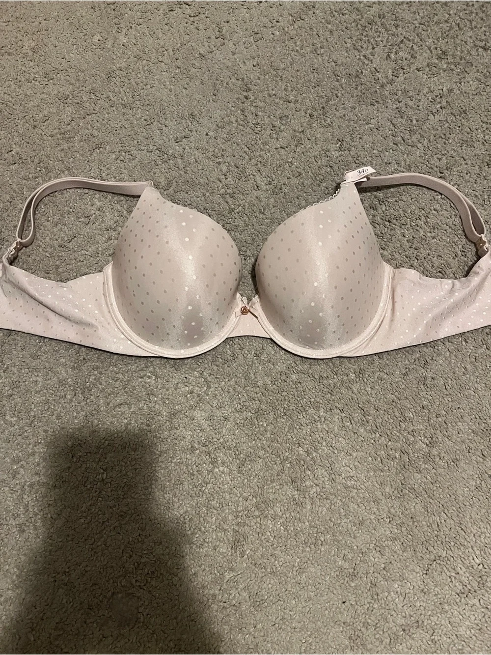 34D Light Pink Polka Dot T-Shirt Bra